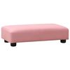 vidaXL sofa til b&oslash;rn med skammel kunstl&aelig;der pink