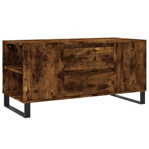 vidaXL sofabord 102x44,5x50 cm konstrueret tr&aelig; r&oslash;get egetr&aelig;sfarve