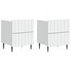 vidaXL Natskab 2 stk. Hvid 43 x 34,5 x 49,5 cm Konstrueret tr&aelig;