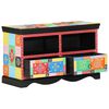 vidaXL TV-skab 80 x 35 x 50 cm Flerfarvet Massivt mangotr&aelig;