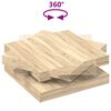 vidaXL sofabord 360 grader drejeligt 90x90x34,5 cm sonoma-eg
