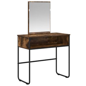 vidaXL Kl&aelig;deskab med hylde R&oslash;get eg 81 x 40 x 131 cm Konstrueret tr&aelig;