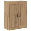 vidaXL Highboard med skuffe 2 pcs Artisan Egetr&aelig; Konstrueret tr&aelig;