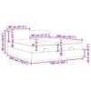 vidaXL osmannisk sengeramme med madrasser 160x200 cm stof cremefarvet