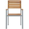 vidaXL Have Stol 8 pcs Brun 56 x 57 x 87 cm Massivt Akacietr&aelig;
