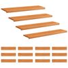 vidaXL Trappetrin 16 stk. 110 x 30 x 2 cm Lys Brun Solid b&oslash;g