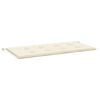 vidaXL hynde til haveb&aelig;nk 120x50x3 cm oxfordstof cremefarvet