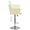 vidaXL barstole 2 stk. kunstlæder cremefarvet