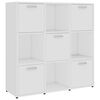 vidaXL bogreol 90x30x90 cm konstrueret tr&aelig; hvid