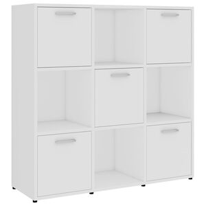 vidaXL bogreol 90x30x90 cm konstrueret tr&aelig; hvid