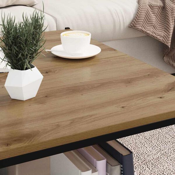 vidaXL Boghylde Br&aelig;t 4 pcs Brun 80 x 40 x 1,5 cm Konstrueret tr&aelig;