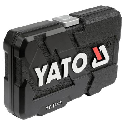 YATO topnøglesæt 38 dele metal sort YT-14471