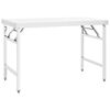 vidaXL foldbart arbejdsbord til k&oslash;kken 120x60x80 cm rustfrit st&aring;l