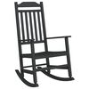 vidaXL Gyngestol Sort 84 x 65 x 114 cm Harpiks