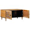 vidaXL Sofabord Naturfarvet 80 x 50 x 40 cm Massivt mangotr&aelig;
