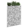 vidaXL gabion-højbed 80x20x100 cm trapezformet galvaniseret stål