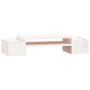 vidaXL sk&aelig;rmholder 70x27,5x15 cm massivt fyrretr&aelig; hvid
