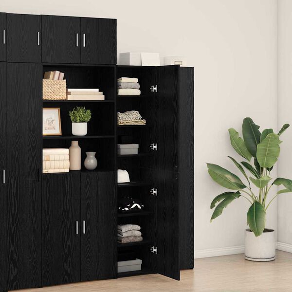 vidaXL Highboard Sort eg 40 x 42,5 x 185 cm