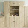 vidaXL skab 80x42,5x185 cm konstrueret tr&aelig; sonoma-eg