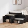 vidaXL Opbevaringsskab 2 pcs Sort eg 103 x 41 x 40 cm Konstrueret tr&aelig;
