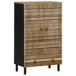 vidaXL sk&aelig;nk 60x33,5x100 cm massivt ru mangotr&aelig;