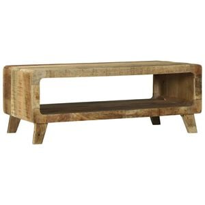 vidaXL Sofabord Brun 90 x 50 x 35 cm Massivt mangotr&aelig;