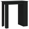 vidaXL barbord m. stativ 102x50x103,5 cm konstrueret tr&aelig; sort