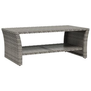 vidaXL sofabord 100x50x40 cm polyrattan gr&aring;