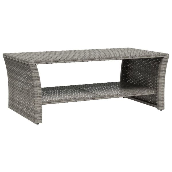vidaXL sofabord 100x50x40 cm polyrattan gr&aring;