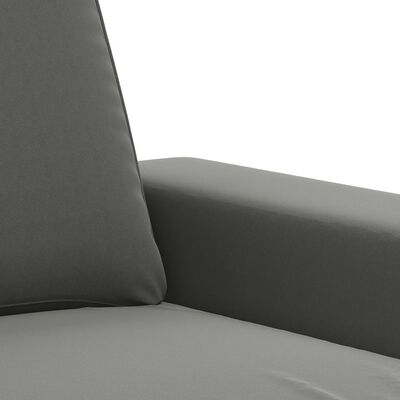 vidaXL 2-personers sofa 120 cm mikrofiberstof mørkegrå