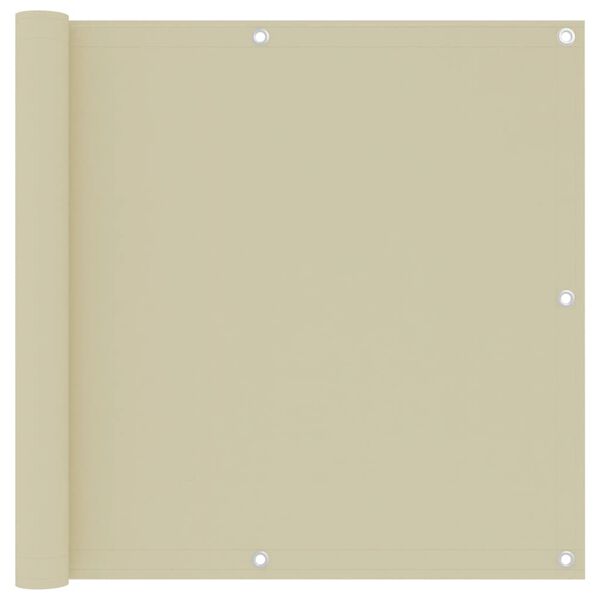 vidaXL altanafskærmning 90x300 cm oxfordstof cremefarvet