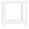 vidaXL arbejdsbord 80x50x80 cm massivt fyrretr&aelig; hvid
