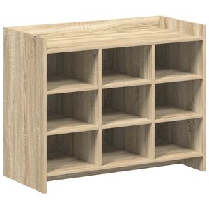 vidaXL Sko skab Sonoma-eg 85 x 39,5 x 70 cm Konstrueret tr&aelig;