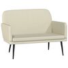 vidaXL b&aelig;nk 107x80x81 cm kunstl&aelig;der cremefarvet