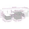 vidaXL sofas&aelig;t til haven 8 dele med hynder polyrattan akacietr&aelig; gr&aring;