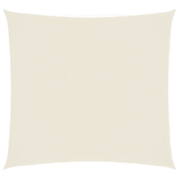 vidaXL solsejl 4,5x4,5 m firkantet oxfordstof cremefarvet