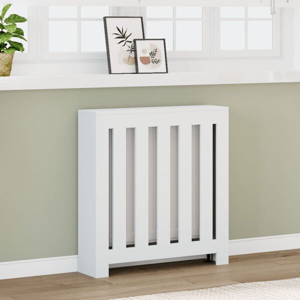 vidaXL radiatorskjuler 78x20x82 cm konstrueret tr&aelig; hvid