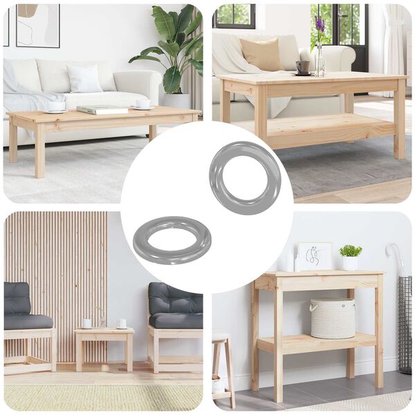 vidaXL Skiver 2 pcs S&oslash;lv 10 x 10 x 0,8 mm Jern