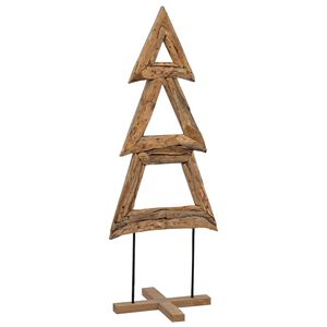 vidaXL Juletr&aelig; Brun 90 cm Massiv Teaktr&aelig;