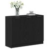 vidaXL Sideboard Sort eg 90,5 x 30 x 70 cm Konstrueret tr&aelig;