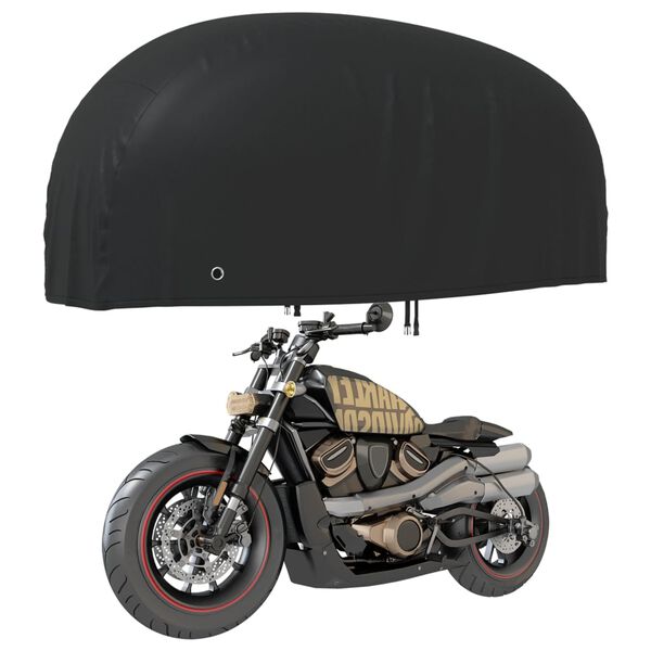 vidaXL motorcykelovertr&aelig;k 220x95x110 cm 210D oxfordstof sort
