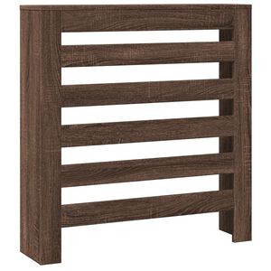 vidaXL radiatorskjuler 78x20x82 cm konstrueret tr&aelig; brun egetr&aelig;sfarvet