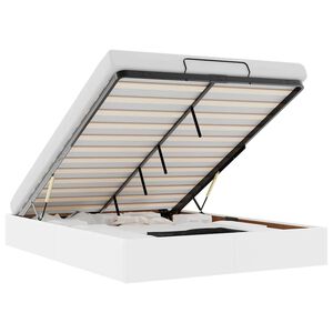 vidaXL osmannisk sengeramme uden madras 140x190 cm kunstl&aelig;der hvid