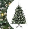 vidaXL Kunstigt juletr&aelig; Gr&oslash;n 120 cm PVC og plastik og st&aring;l