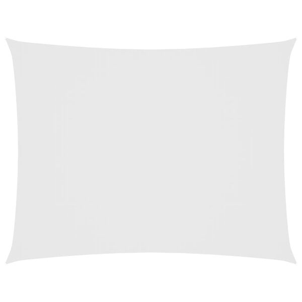 vidaXL solsejl 2,5x4 m oxfordstof rektangulær hvid