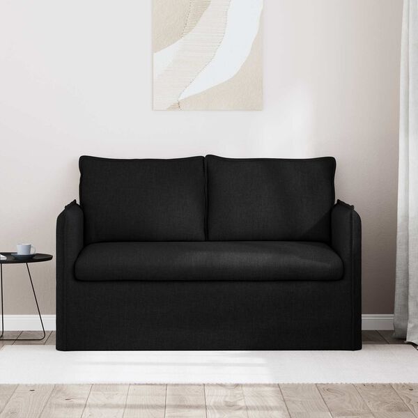 vidaXL Sofa 120cm Sort Metal