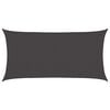 vidaXL Solsejl Antracit 2,5 x 6 m HDPE