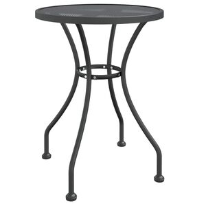vidaXL havebord &Oslash;60x72 cm str&aelig;kmetalnet antracitgr&aring;