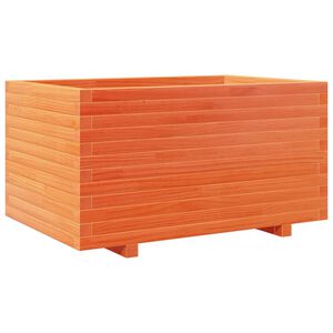 vidaXL plantekasse 90x60x49,5 cm massivt fyrretr&aelig; gyldenbrun