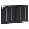vidaXL Haveport 100 x 60 cm WPC og Aluminium Sort